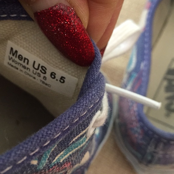 Vans Van Doren pattern denim/palm fronds - Picture 4 of 8